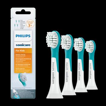 PHILIPS SONICARE for Kids HX6034/33 Kompakt veľkosť hlavice sonického kefky pre deti od 3 rokov 4 ks