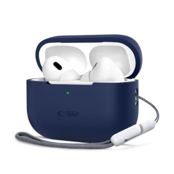 Tech-Protect Silicone puzdro na Apple AirPods Pro 1 / 2, tmavomodré