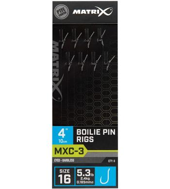 Matrix náväzec mxc-3 boilie pin rigs barbless 10 cm - size 12 0,20 mm