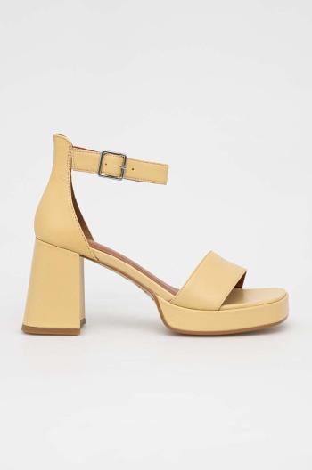 Kožené sandále Vagabond Shoemakers FIONA béžová farba