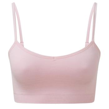 TriDri® Bezšvová športová podprsenka 3D Fit - Svetloružový melír | XS
