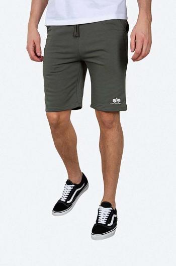 Šortky Alpha Industries 116363.142-OLIWKOWY, pánske, zelená farba