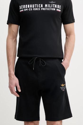 Šortky Aeronautica Militare pánske, čierna farba, BF017F459