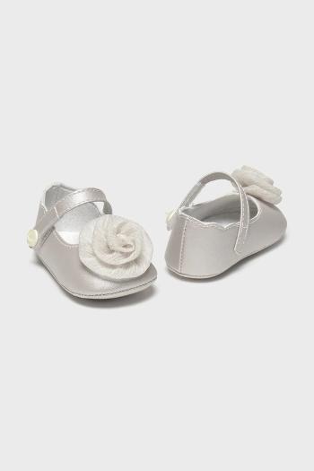 Topánky pre bábätká Mayoral Newborn šedá farba, 9960