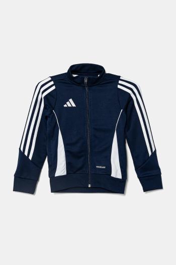 Detská mikina adidas Performance tmavomodrá farba, s nášivkou, IR7501