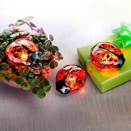 Weltbild LED Skleněná beruška pro štěstí, 3 ks