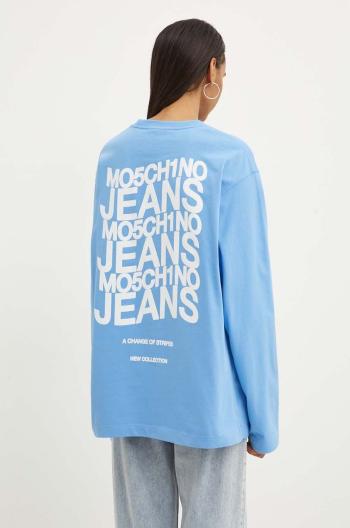 Bavlnené tričko s dlhým rukávom Moschino Jeans 1205.8234