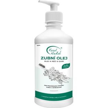 KAREL HADEK zubný olej zo 7 bylín na starostlivosť o zuby pri parodontóze 500 ml (8592979121166)