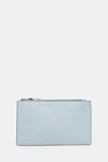 Peňaženka Calvin Klein dámska, modrá farba, LV04F1090G
