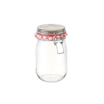Borcane de conservare cu clips TescomaDELLA CASA, 1 l, 1 l