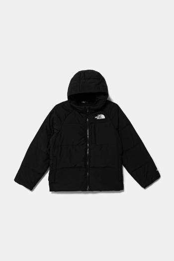 Detská páperová bunda The North Face NORTH DOWN HOODED JACKET čierna farba, NF0A88TXJK31