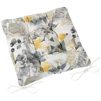 Bellatex EMA prešívaný - 40 × 40 cm, prešívaný - trojuholníky sivé (7359)