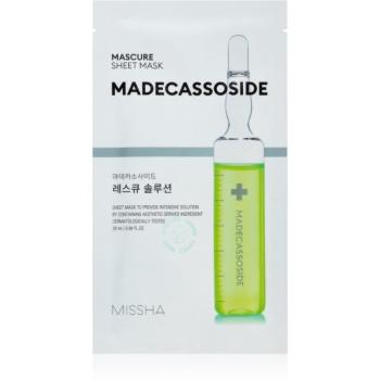 Missha Mascure Madecassoside ošetrujúca plátienková maska pre citlivú a podráždenú pleť 28 ml