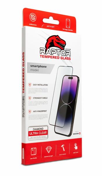 Üvegfólia Swissten Raptor Diamond Ultra Clear 3D Ulefone Armor 18T Pro üvegfólia - fekete