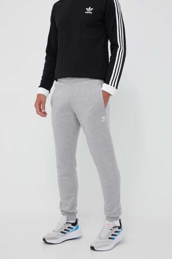 Tepláky adidas Originals šedá farba, melanžové