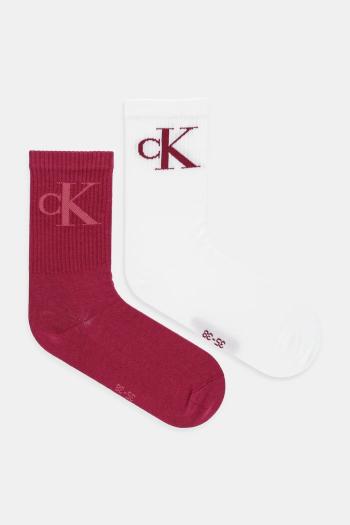 Ponožky Calvin Klein Jeans 2-pak čierna farba, 701228811