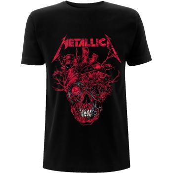 Metallica tričko Heart Skull Čierna XXL