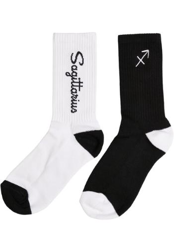 Mr. Tee Zodiac Socks 2-Pack black/white sagittarius - 39–42