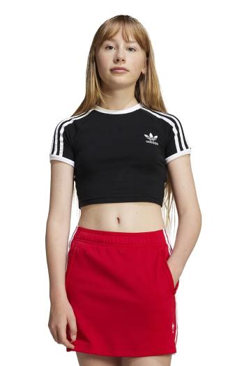 Detské tričko adidas Originals čierna farba, JD1644