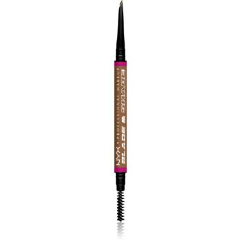 NYX Professional Makeup Blade & Shade ceruzka na obočie s kefkou odtieň 02 Blonde g