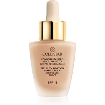 Collistar Serum Foundation Perfect Nude élénkítő make-up a természetes hatásért SPF 15 árnyalat 4 Sand 30 ml