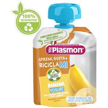 PLASMON bezlepková ovocno-jogurtová, banán 85 g, 6 mes.+ (8001040416914)