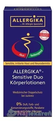 Allergika Sensitive Duo Lipolotio Sensitive 200 ml + Hydrolotio Sensitive 200 ml darčeková sada