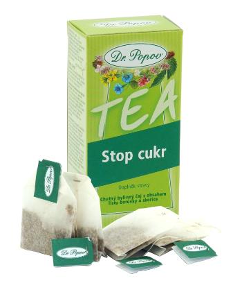 DR.POPOV Čaj stop cukor nálevové vrecúška 20 x 1.5 g