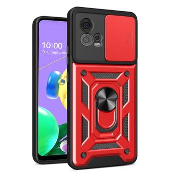 RING CAMERA Kryt s držiakom pre Motorola Moto G72 červený