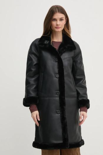 Kabát Pedro del Hierro dámsky, čierna farba, prechodný, oversize, 7528338