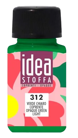 MAIMERI IDEA STOFFA - Farby na textil 312 - opaque green light, 60 ml