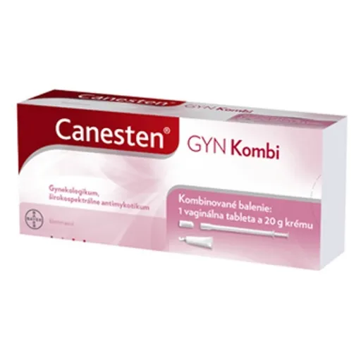 CANESTEN® GYN kombi vaginálna tableta 500 mg + krém 20 g