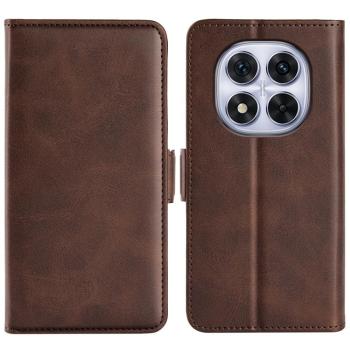 SIDE Peňaženkové puzdro pre Xiaomi Redmi Note 14 Pro 5G tmavohnedé