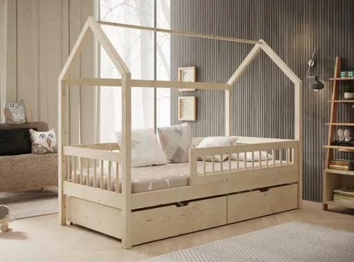 ArtAdrk Detská posteľ GALICJA | borovica 90 x 200 cm