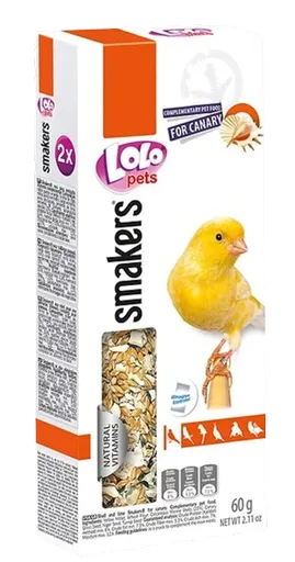 LOLOPETS tyčinka pre kanáriky limetka a mušle 2ks