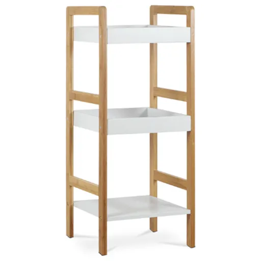 Regál Autronic 30x72 cm biely bambus DR-013-3