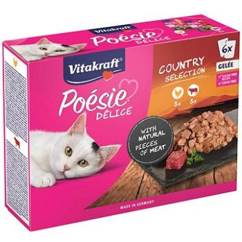 Vitakraft Cat mokré krmivo Poésie Délice Gelee Multipack mäsové 6× 85 g (4008239398741)