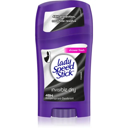 Lady Speed Stick Invisible Dry tuhý antiperspitant proti žltým škvrnám 40 g