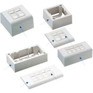 DATACOM UTP 2xRJ45 zásuvka Cat5e (pod i nad omietku)