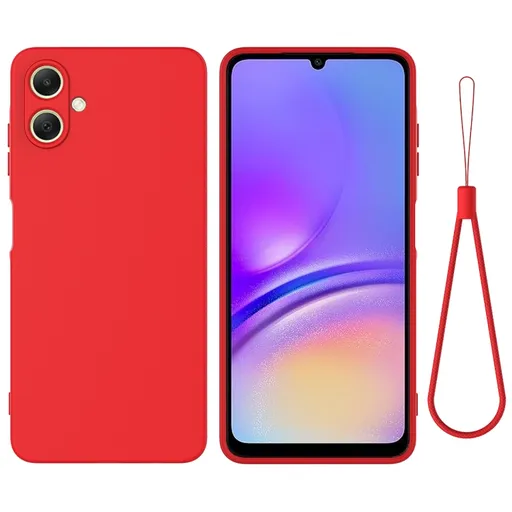 RUBBER Ochranný obal pre Samsung Galaxy A06 červený