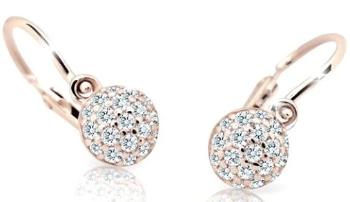 Cutie Diamonds Blyštivé detské náušnice z ružového zlata s briliantmi DC2150-10-00-X-4