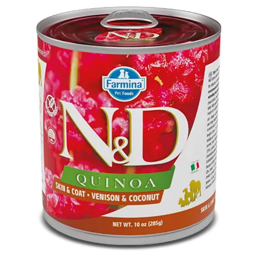 N&D Quinoa Venison & Coconut Adult pre psov 285 g