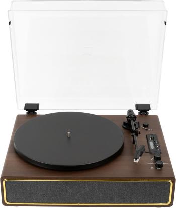Latone Retro Record Player with Dust Cover Brown Gramofón