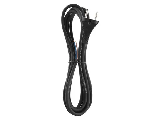 Flexo šnúra gumená 2x1,0mm2 3m čierna EMOS S03030