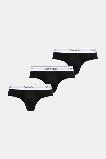 Slipy Calvin Klein Underwear 3-pak pánske, čierna farba, LV00NB4388