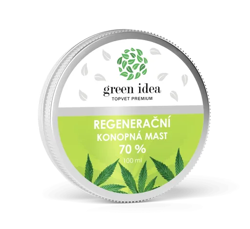 Konopná regeneračná masť 70 % 100 ml - Green idea