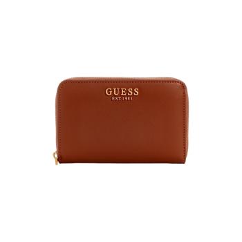 Guess  LAUREL SLG MEDIUM ZIP AROUND  Peňaženky Hnedá