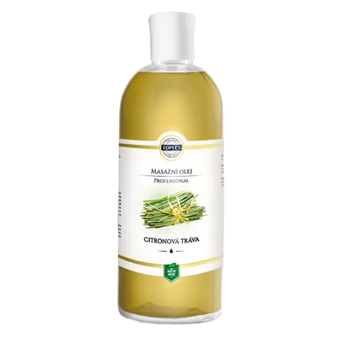 Topvet Masážny olej CITRÓNOVÁ TRÁVA, 500 ml