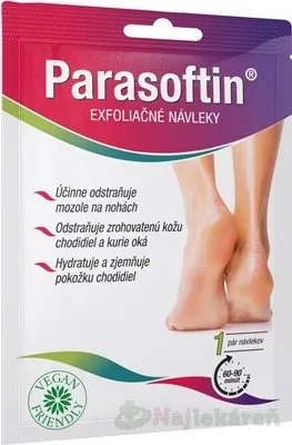 Parasoftin exfoliačne ponožky pre zjemnenie a hydratáciu pokožky nôh 1 pár