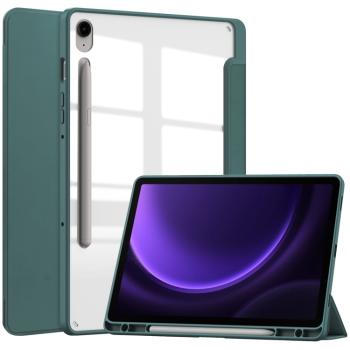 CRYSTAL Zaklápacie puzdro Samsung Galaxy Tab S9 FE / Tab S10 FE zelené